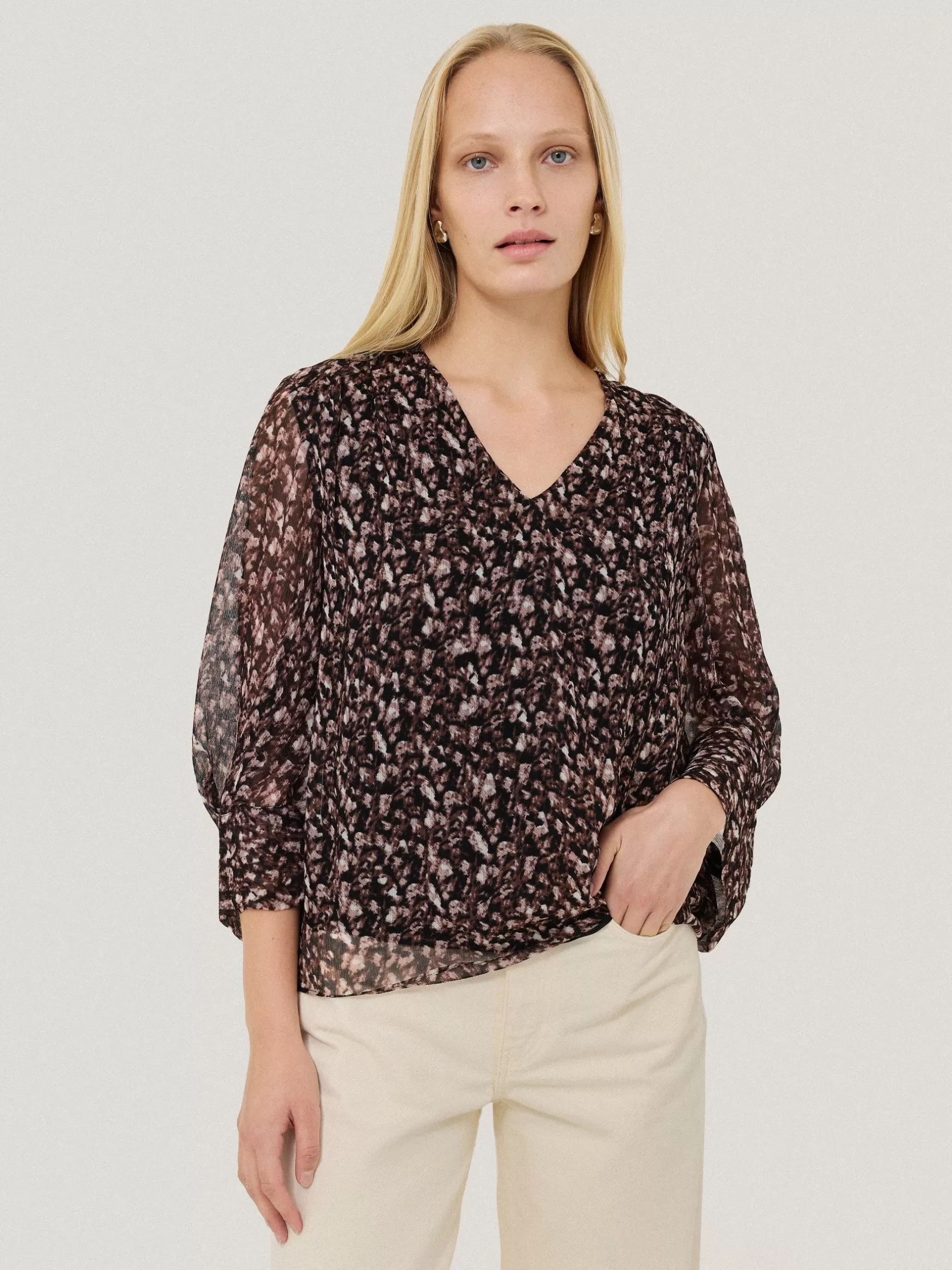 Shop Jigsaw Abstract Leopard Top Brown