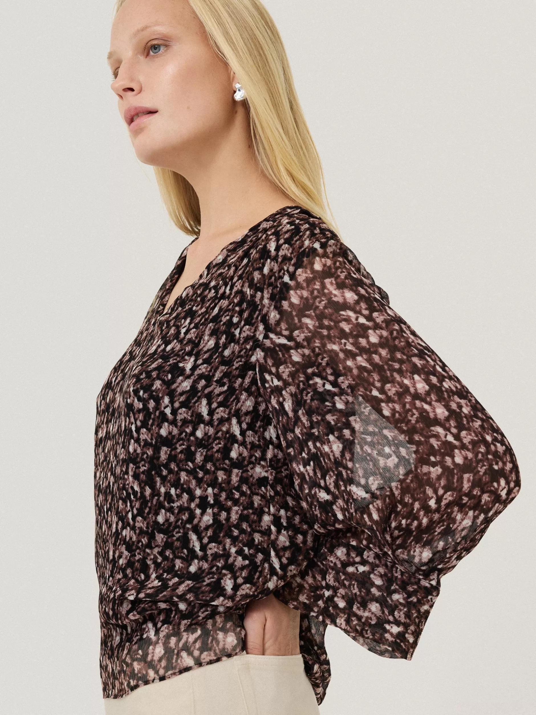 Shop Jigsaw Abstract Leopard Top Brown