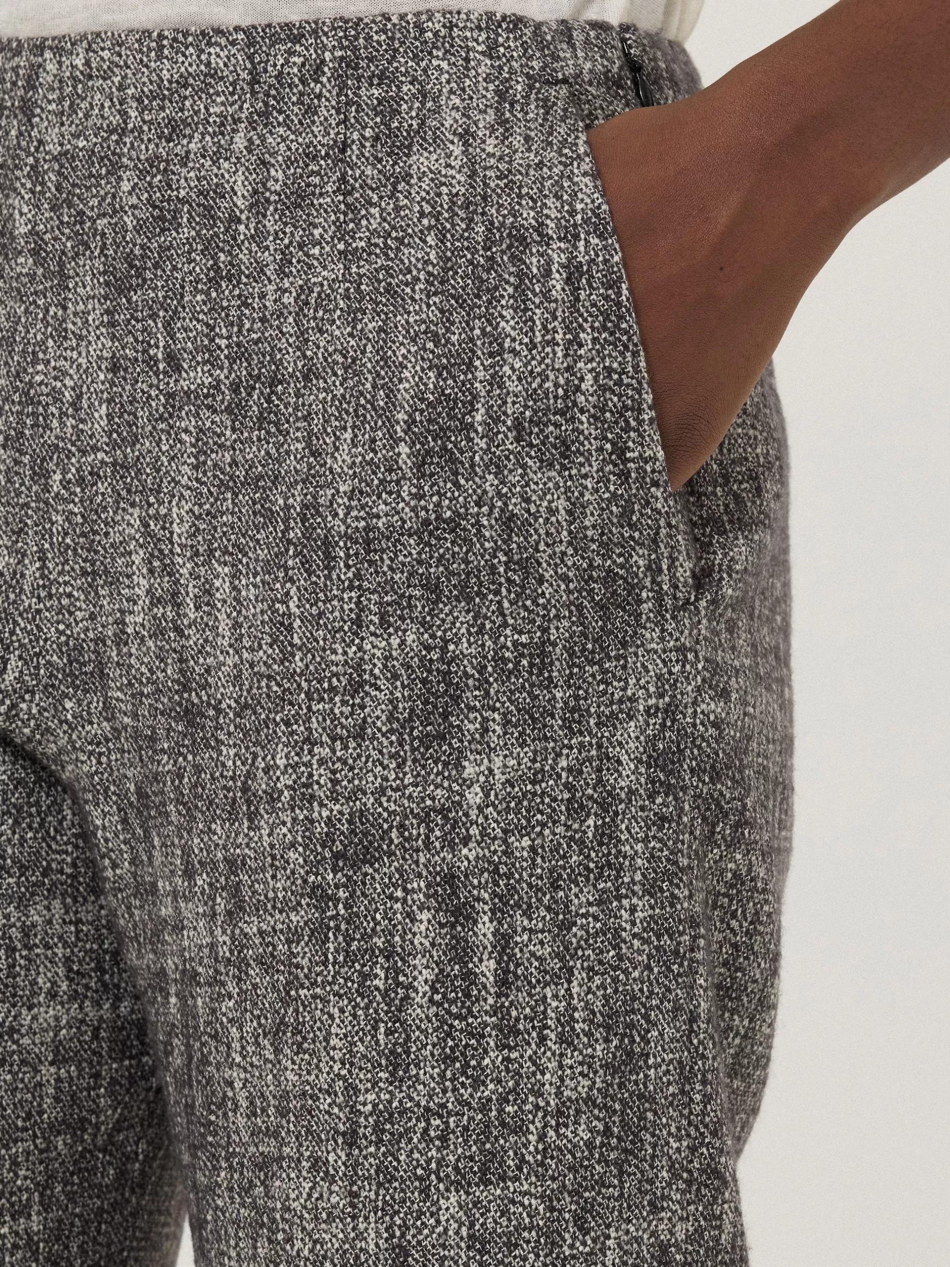 Clearance Jigsaw Blake Boucle Trouser Grey