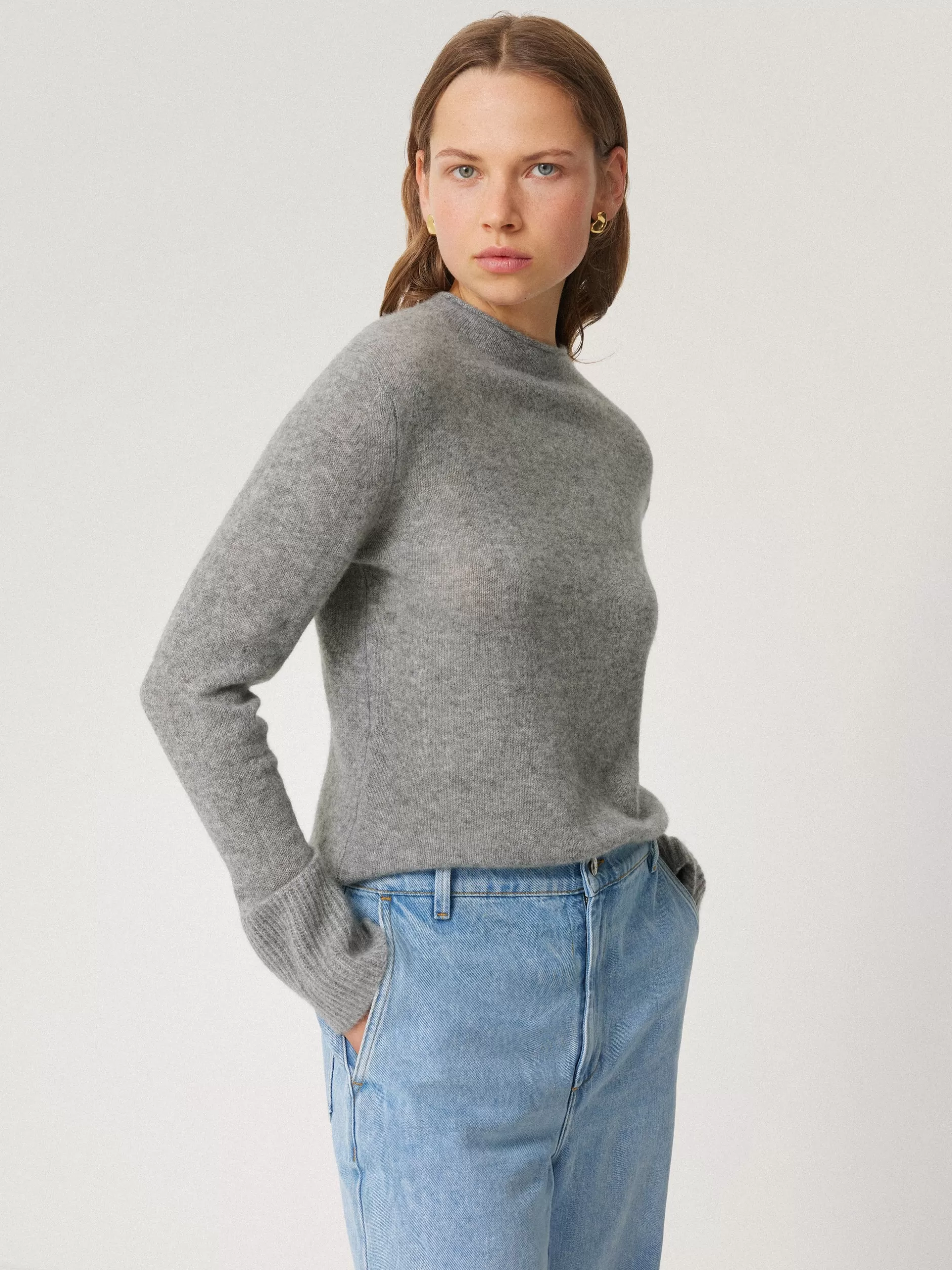 Flash Sale Jigsaw Cloud Cashmere Eldon Jumper Grey