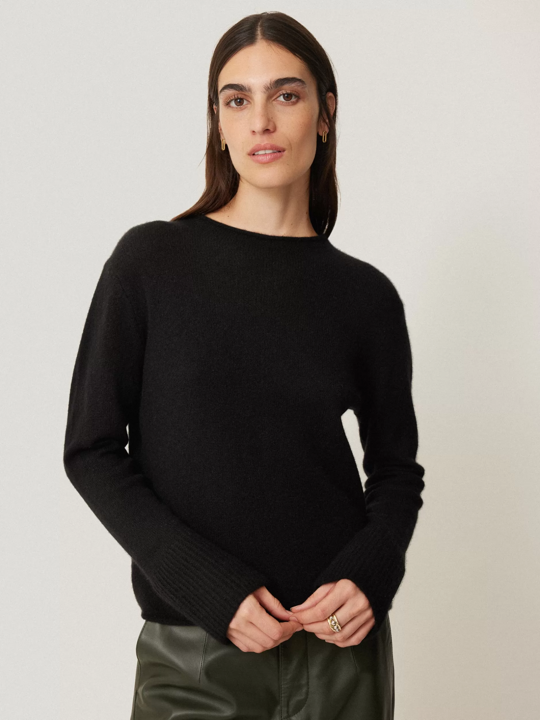 Clearance Jigsaw Cloud Cashmere Eldon Jumper Black