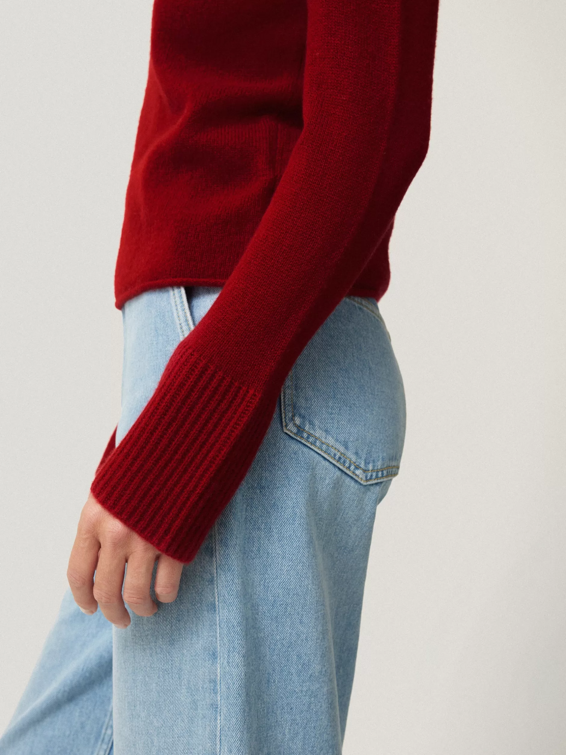 Store Jigsaw Cloud Cashmere Eldon Jumper Red