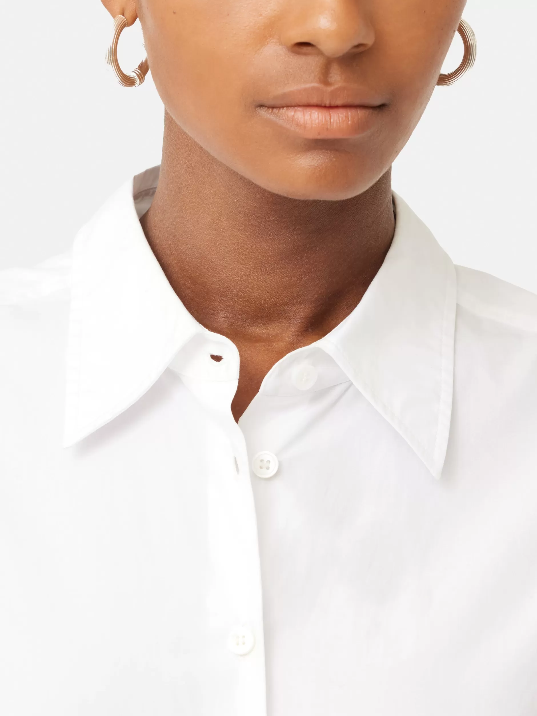 Clearance Jigsaw Cotton Poplin Shirt White