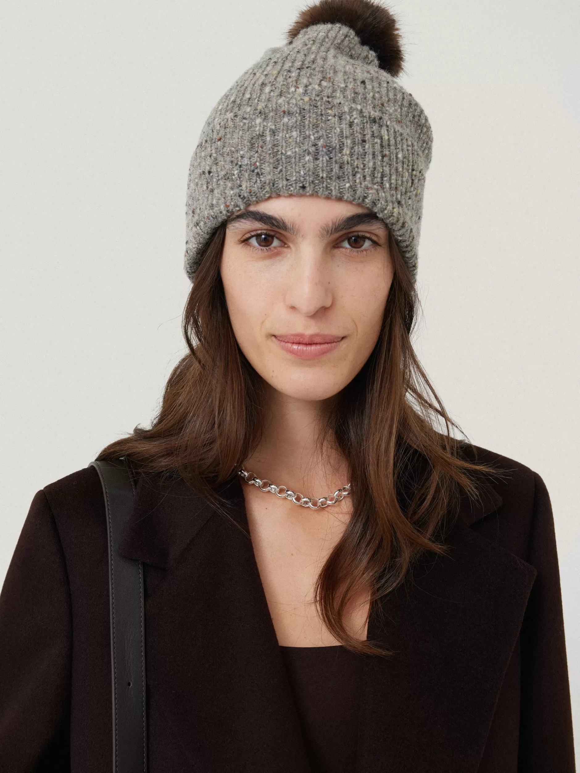 Shop Jigsaw Donegal Pom Hat Grey