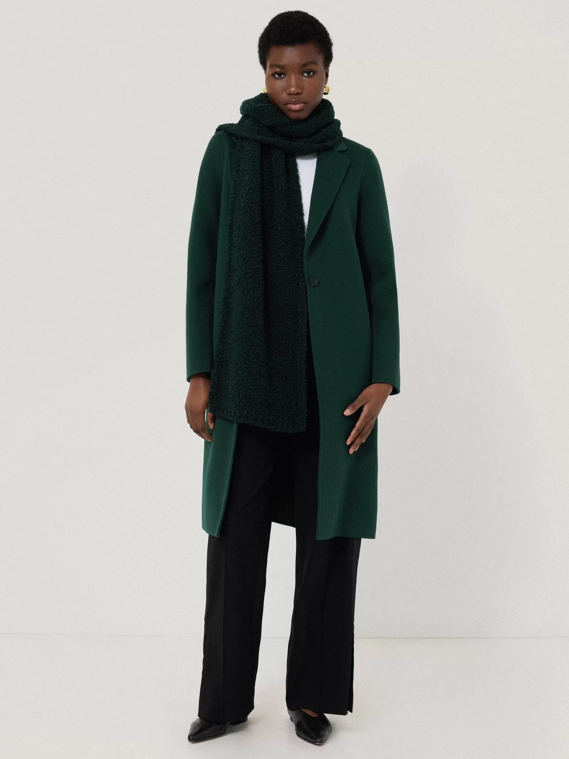 Shop Jigsaw Double Faced Tailored Coat Green