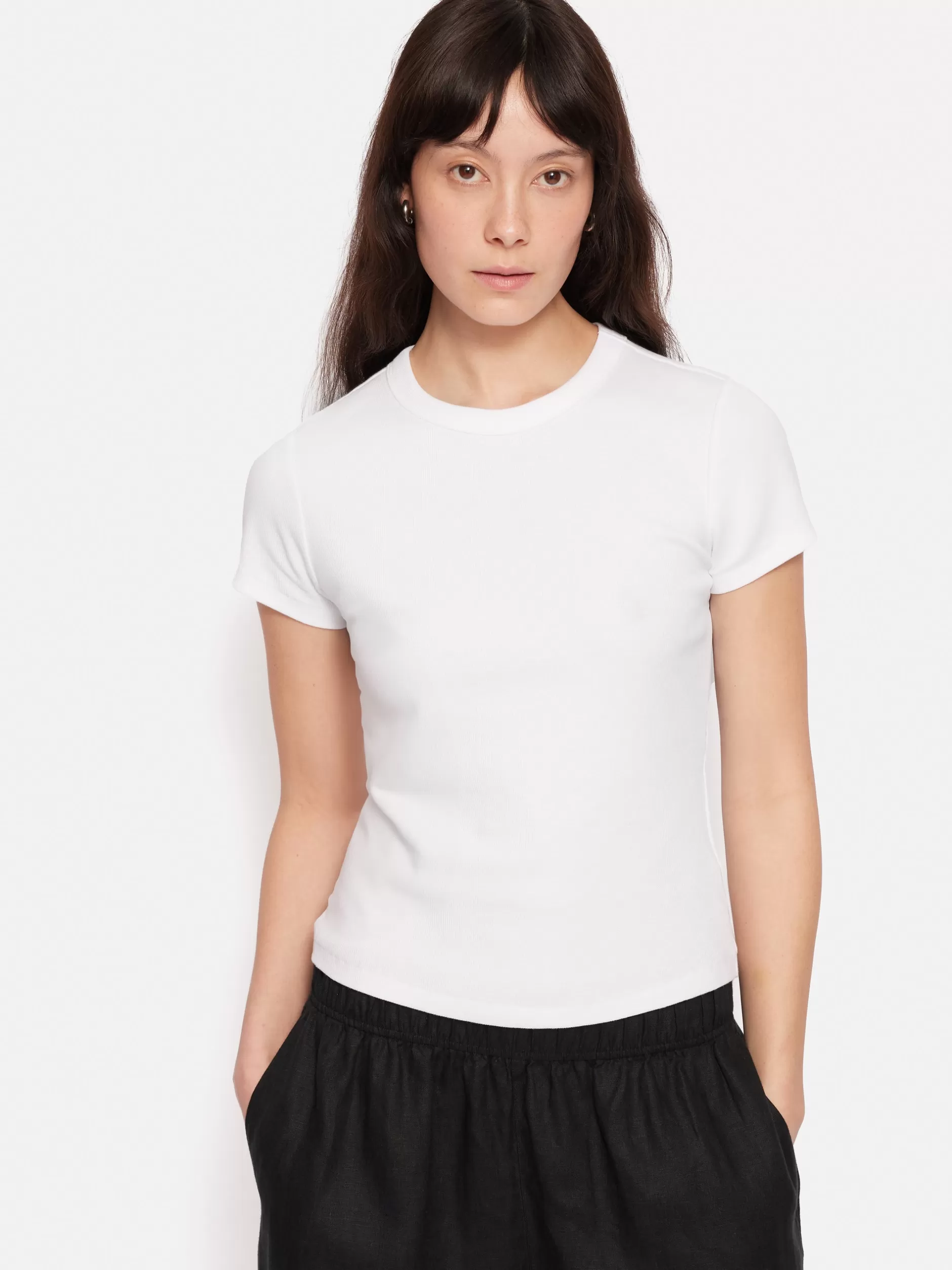 Hot Jigsaw Fine Cotton Tee White