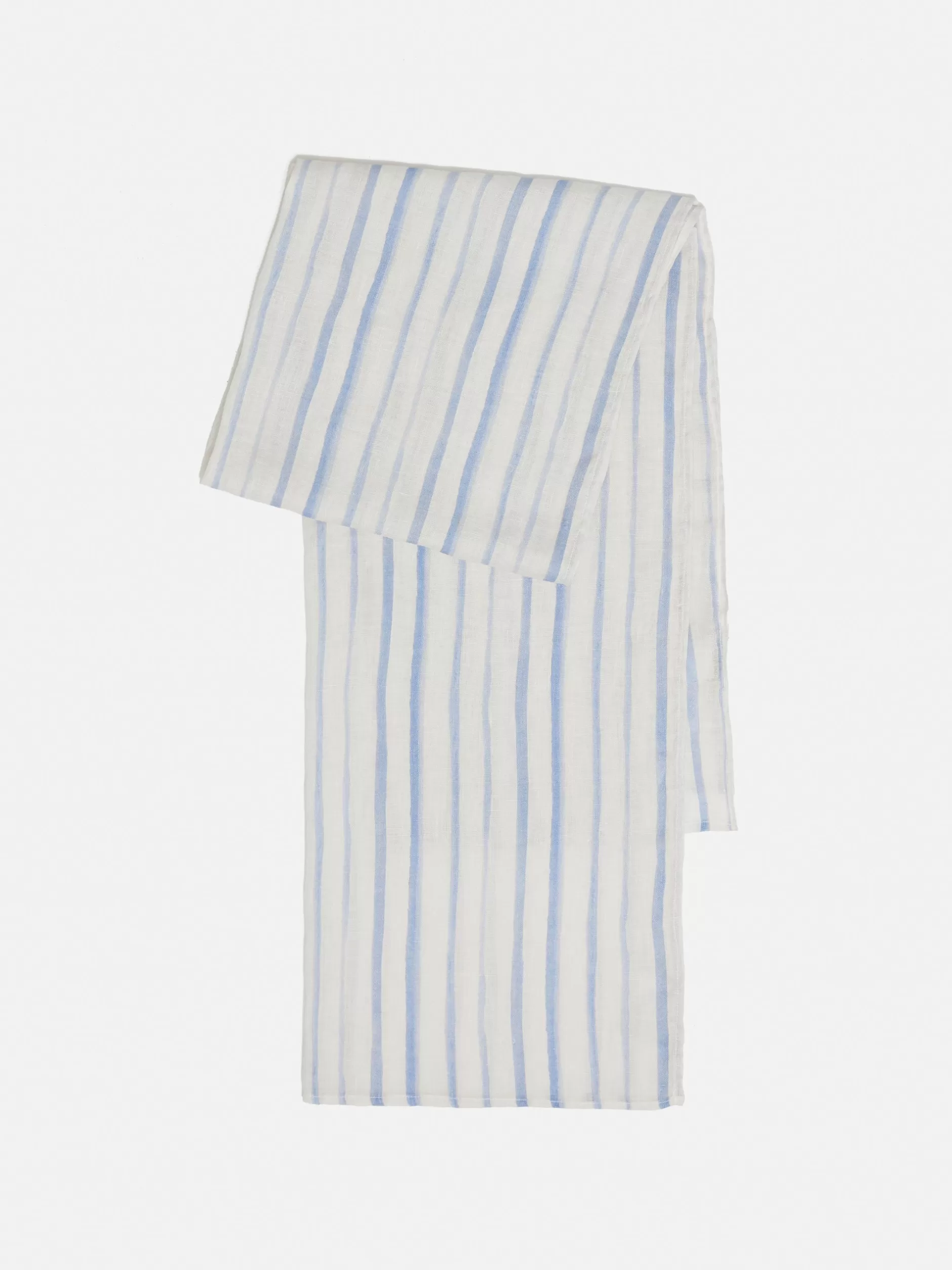 Flash Sale Jigsaw French Linen Stripe Scarf Blue