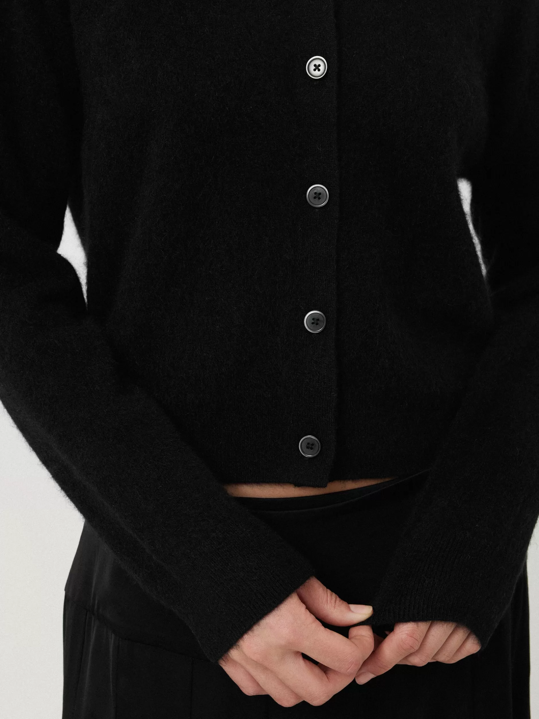 Sale Jigsaw Halo Cashmere Cardigan Black