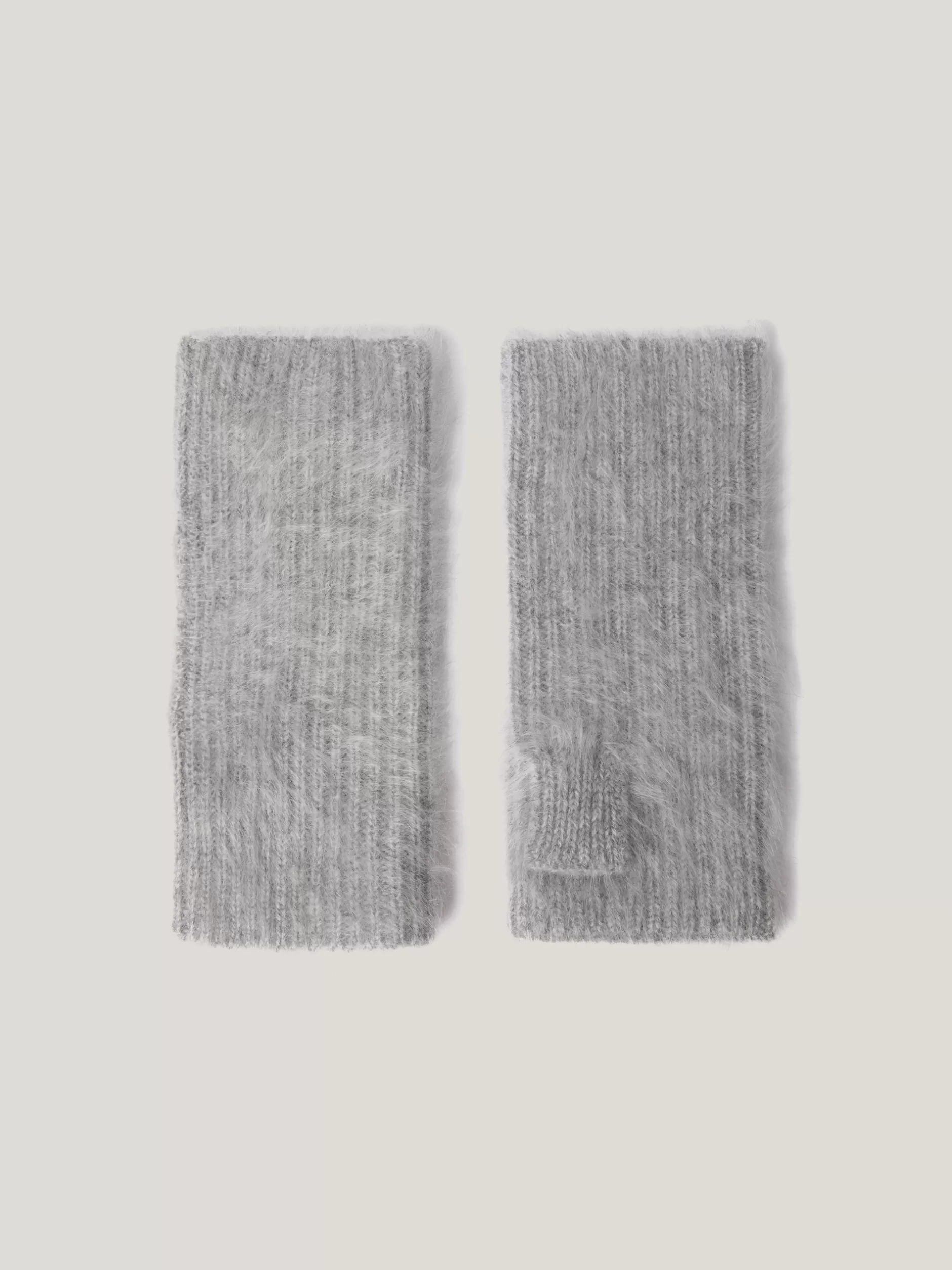 Outlet Jigsaw Halo Cashmere Mittens Grey