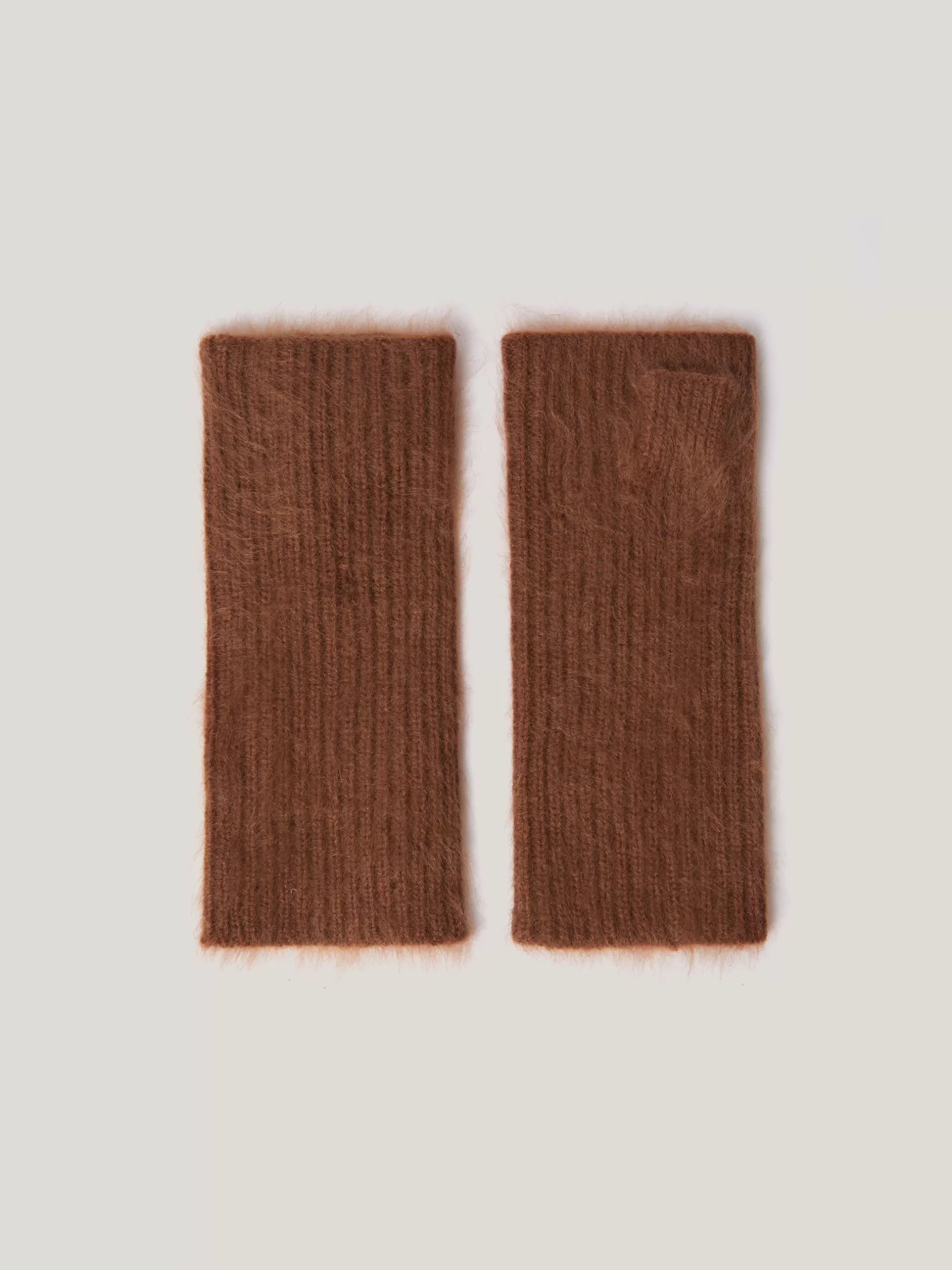 Online Jigsaw Halo Cashmere Mittens Ginger