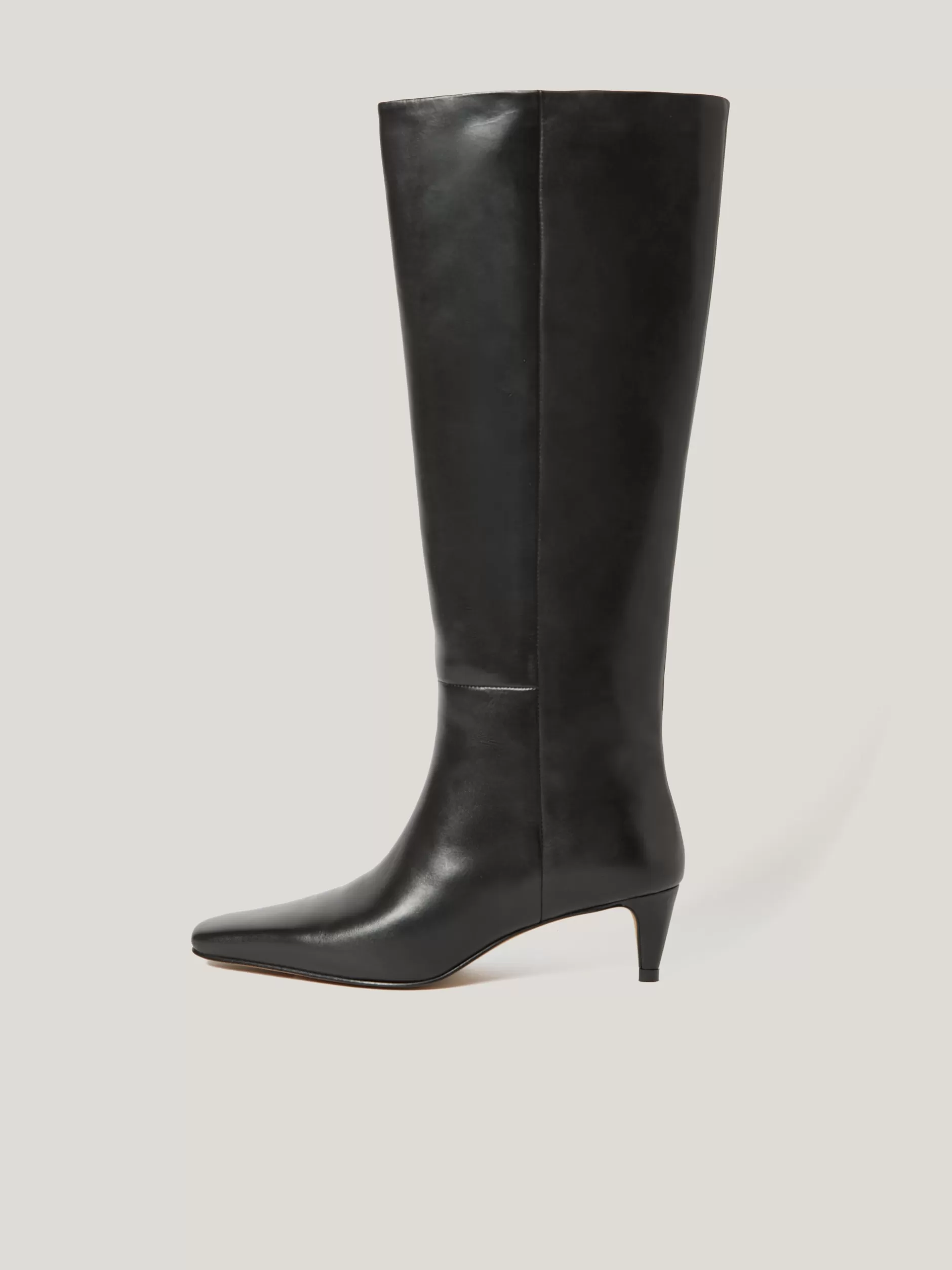 Best Jigsaw Leather Bobbi Knee High Boot Black