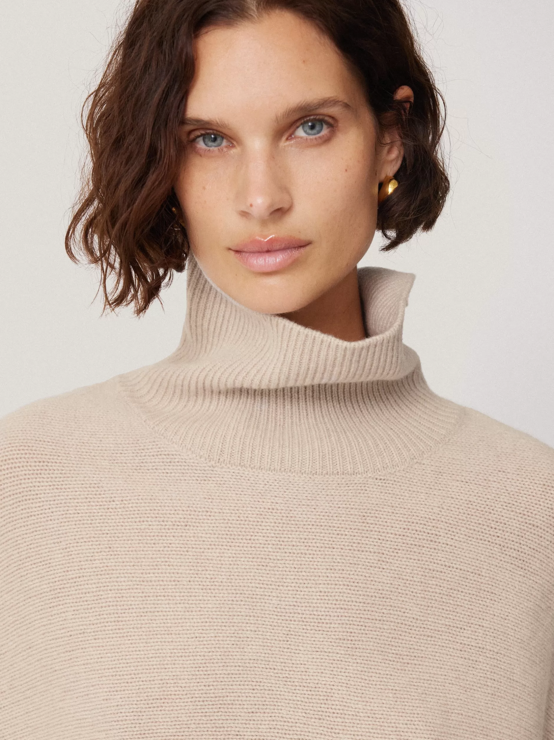 Discount Jigsaw Merino Poncho Jumper Cream