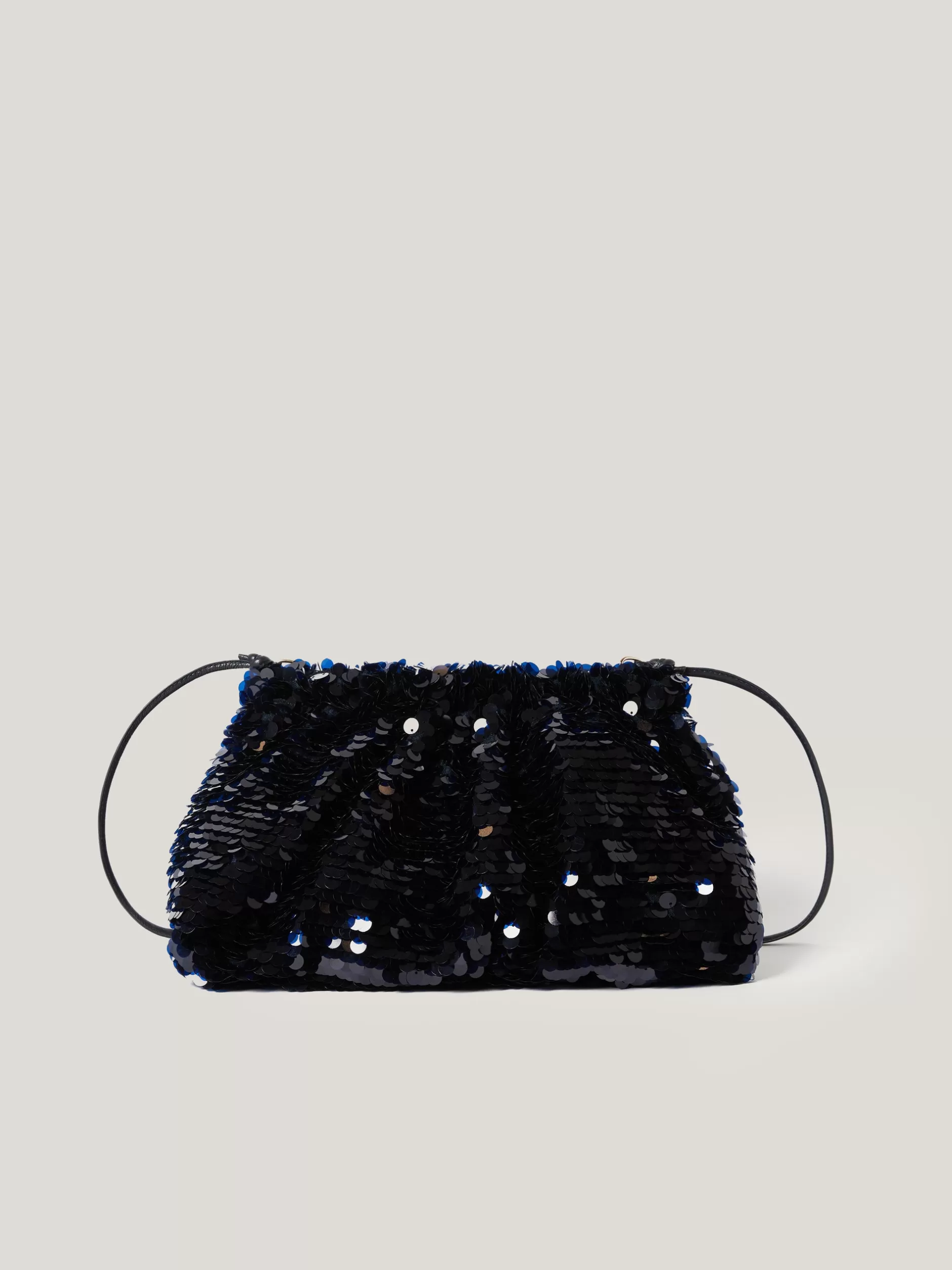 Clearance Jigsaw Oversized Sequin Clutch Navy