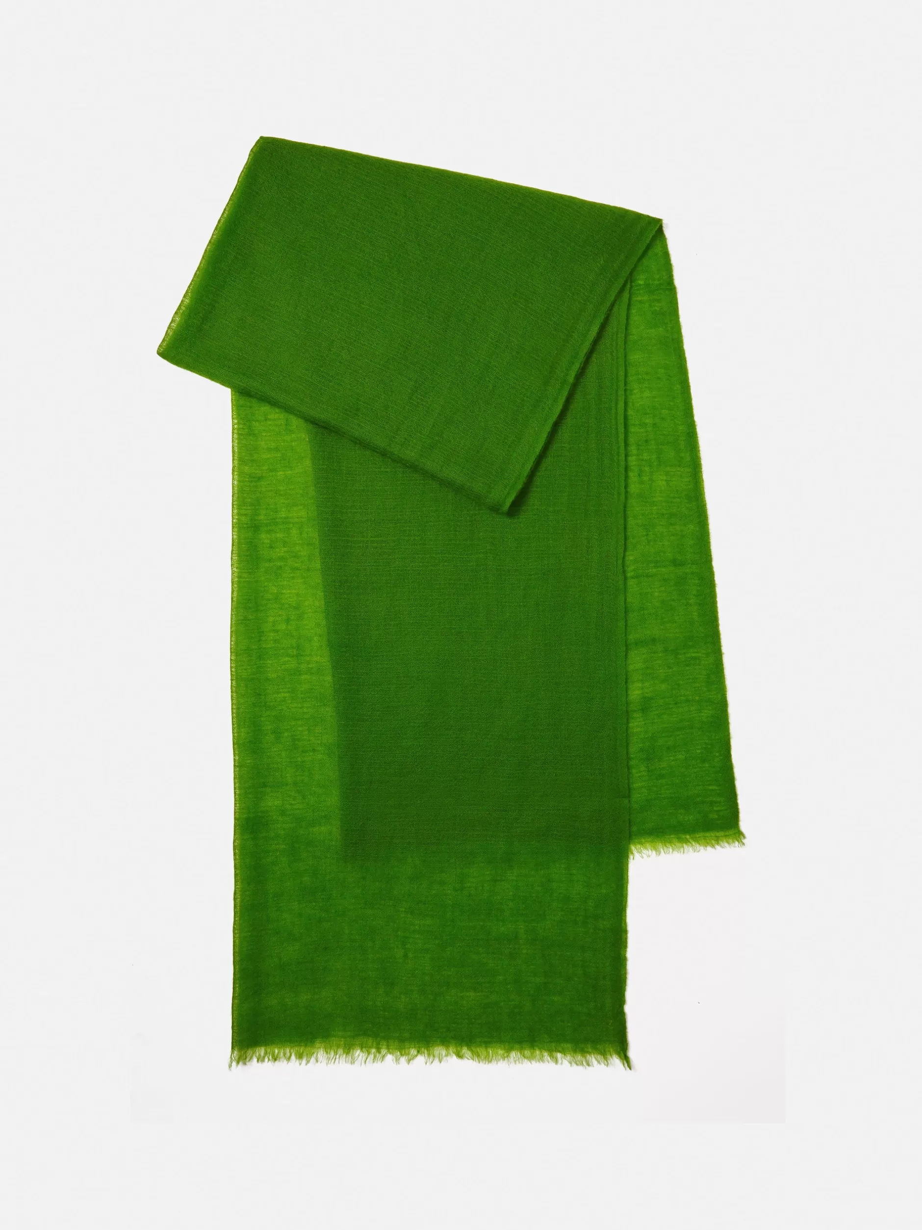 Outlet Jigsaw Pure Cashmere Gauze Scarf Green