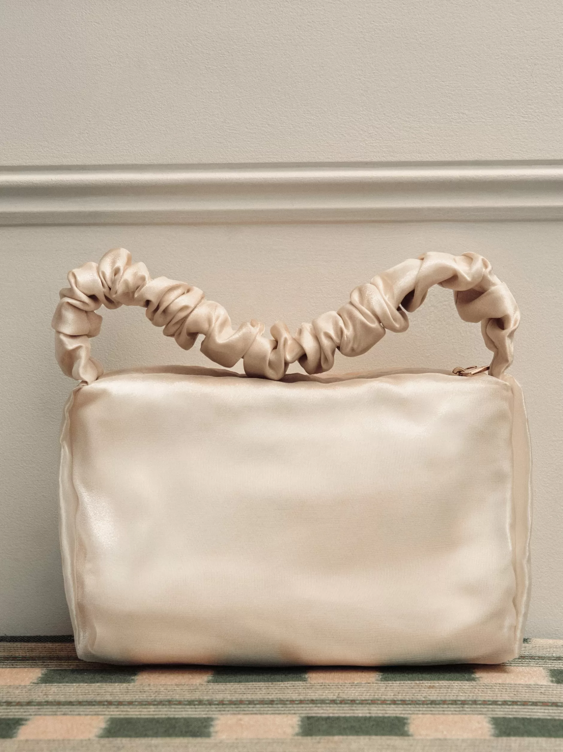 Best Sale Jigsaw Ruched Organza Mini Bag Cream