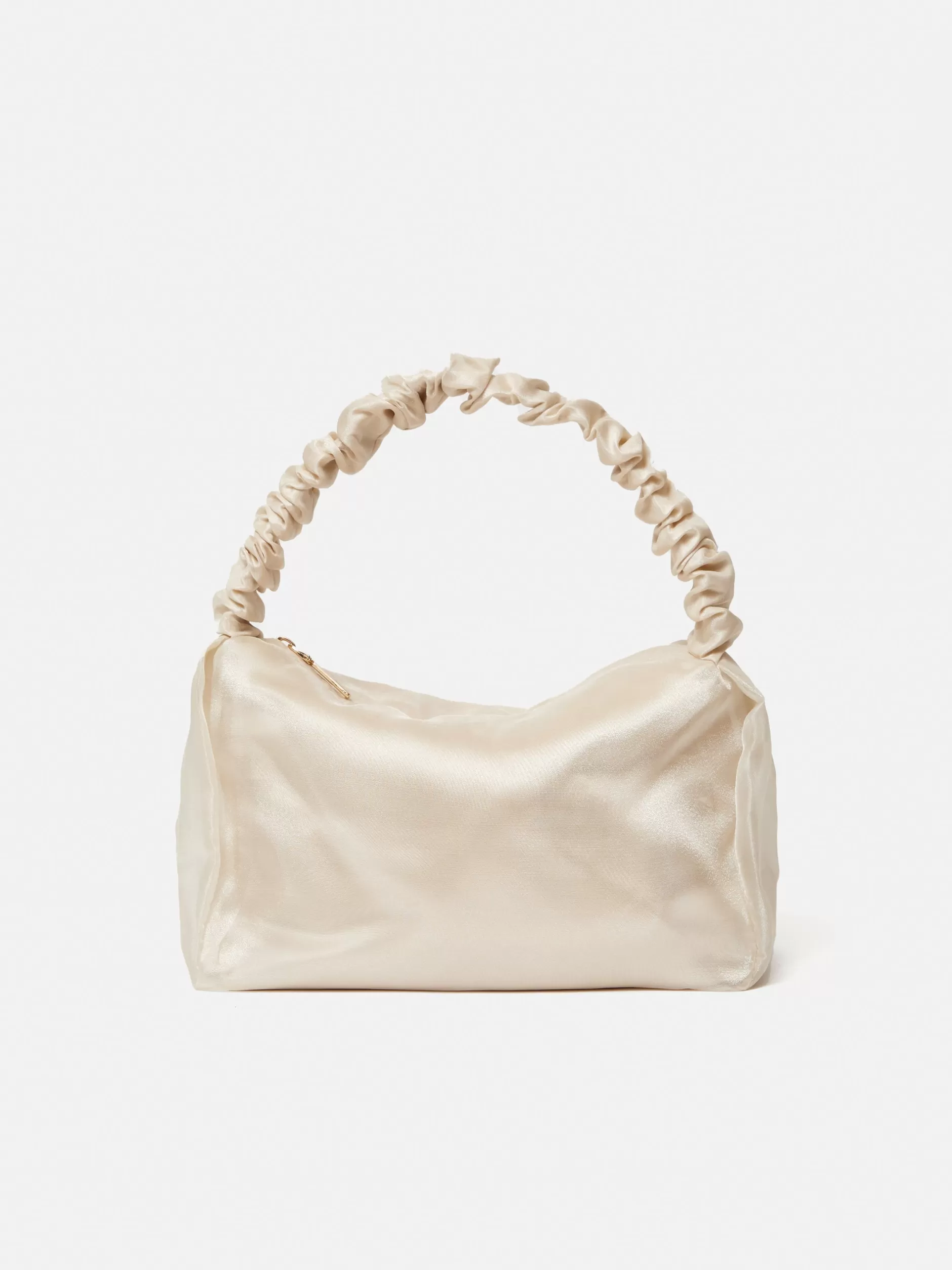 Best Sale Jigsaw Ruched Organza Mini Bag Cream