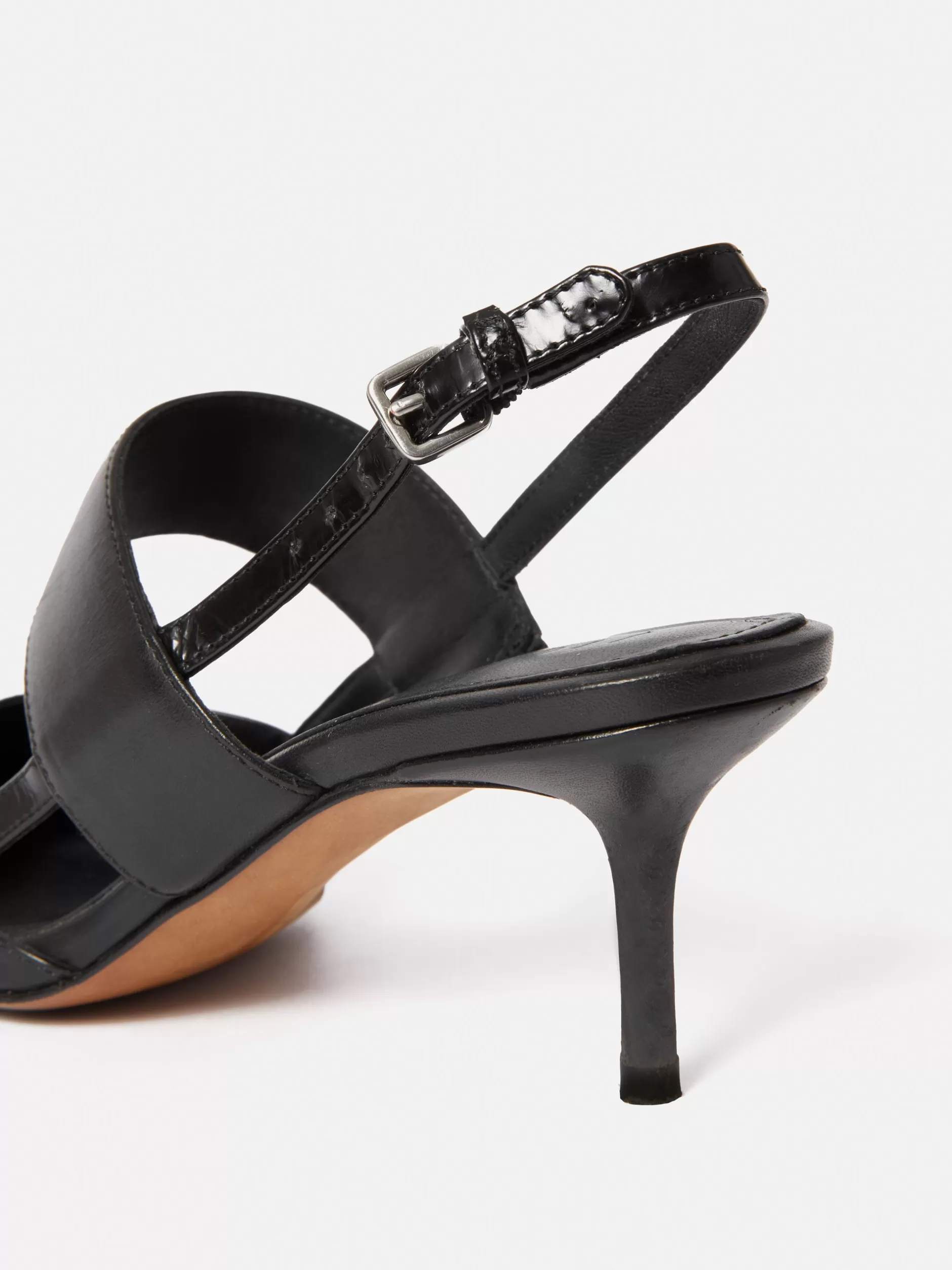 Hot Jigsaw Russo Kitten Heel Black