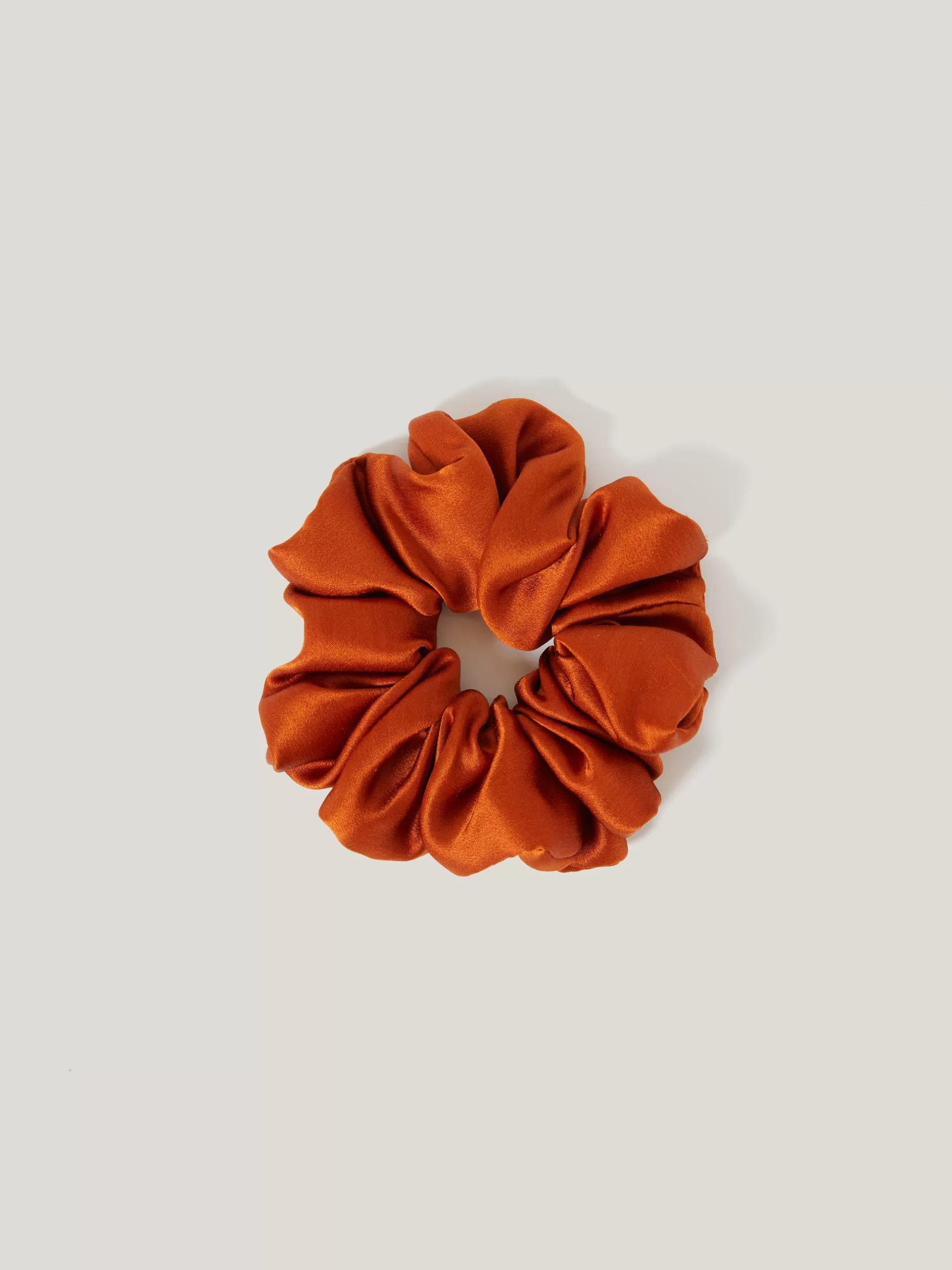 Online Jigsaw Silk Scrunchie Copper