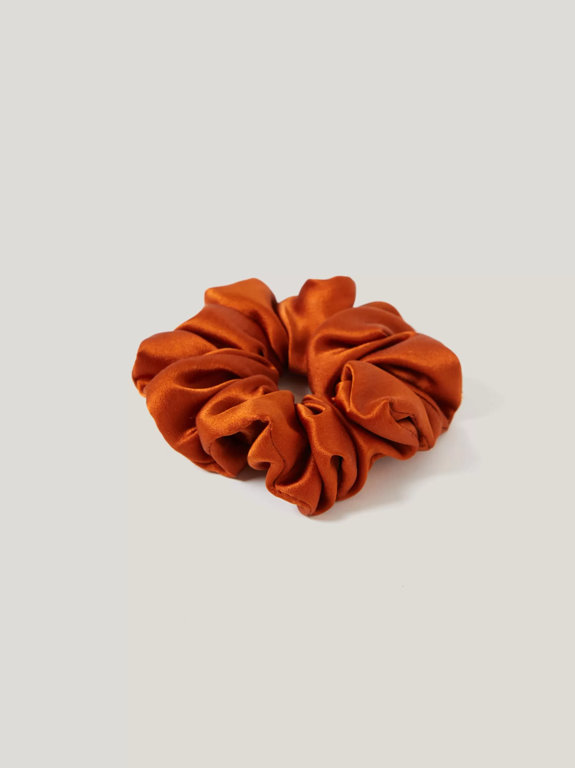 Online Jigsaw Silk Scrunchie Copper