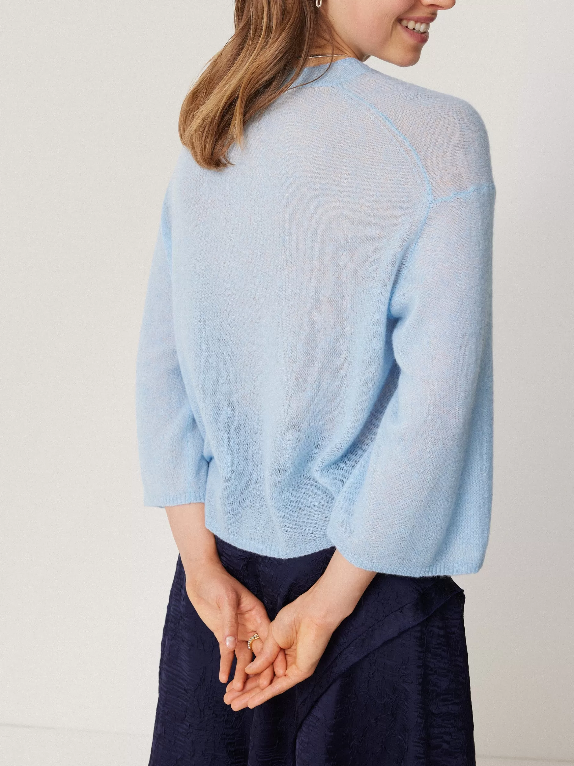 Best Sale Jigsaw Soft Gauzy Knit T-shirt LightBlue