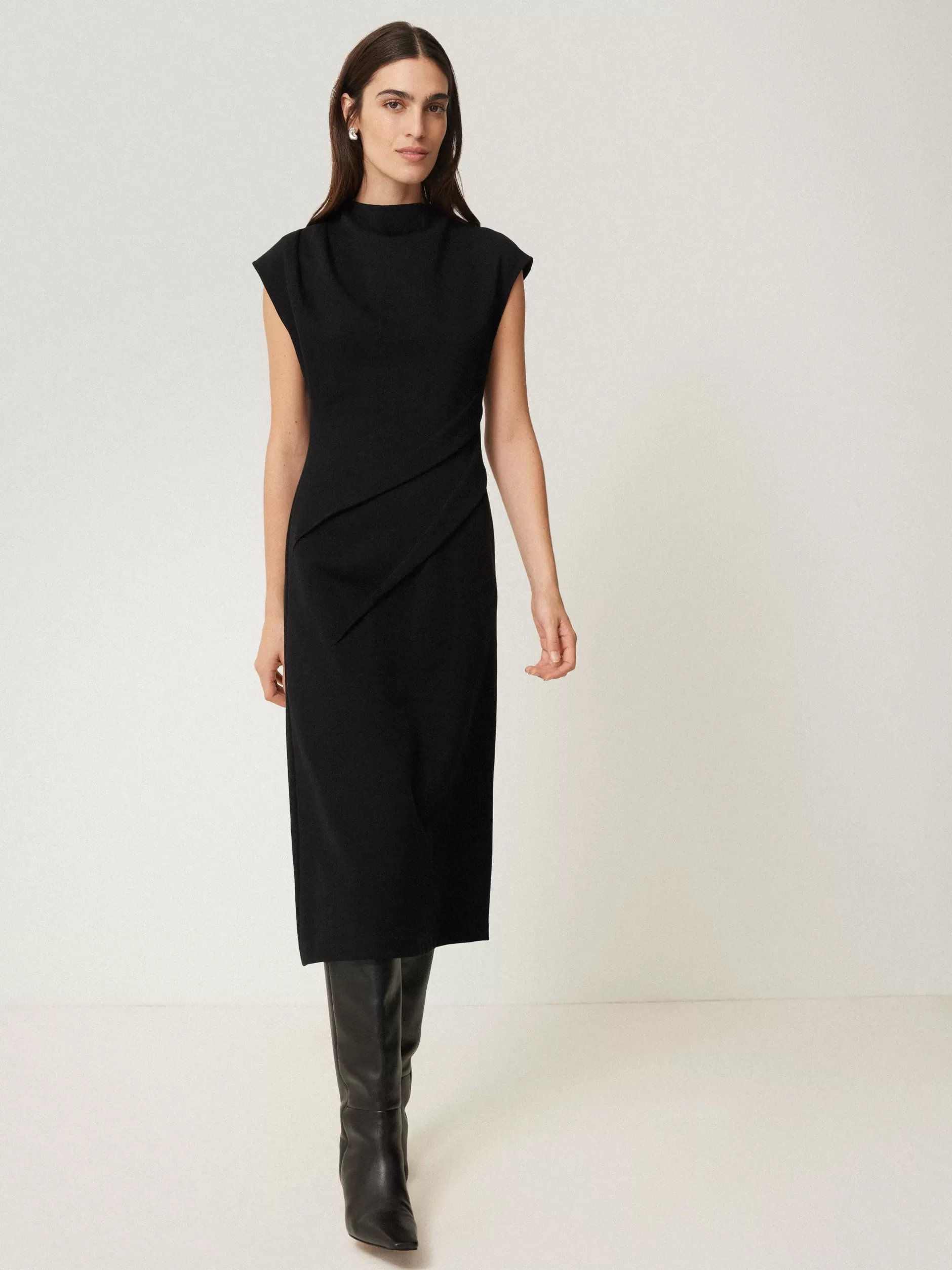 Flash Sale Jigsaw Structured Dart Dress Black