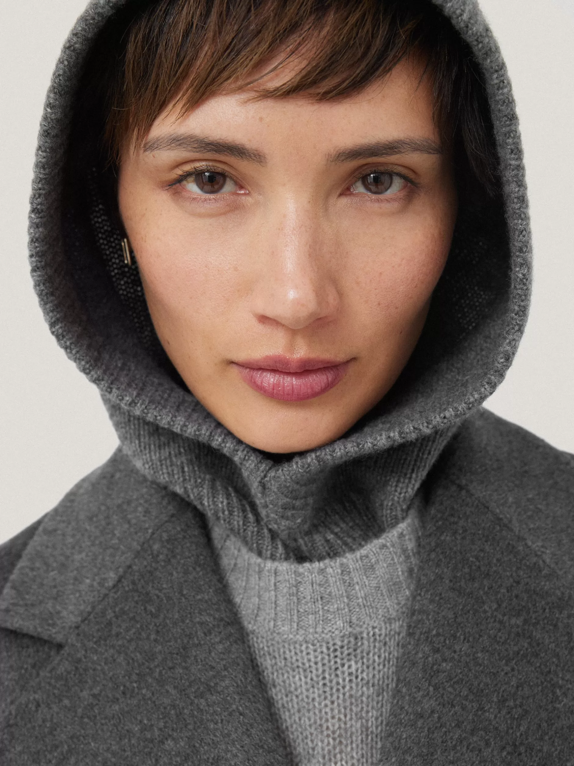 Flash Sale Jigsaw Wool Cashmere Blend Hooded Snood Grey